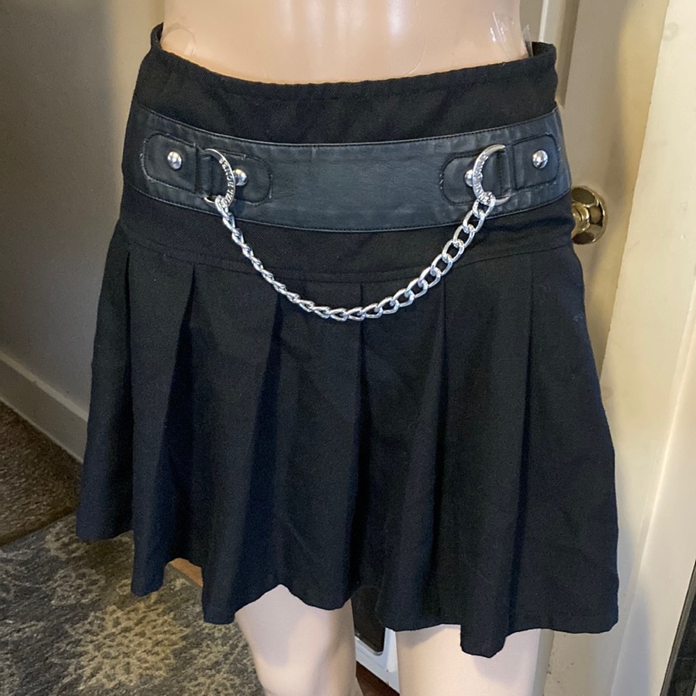 Royal bones black mini skirt size S